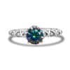 925 Sterling Silver Moissanite Ring Women's Pt950 Gold-plated Vine Winding Light Luxury