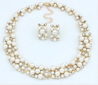 Short Necklace Popular Elements Bridal Jewelry Set Accessories