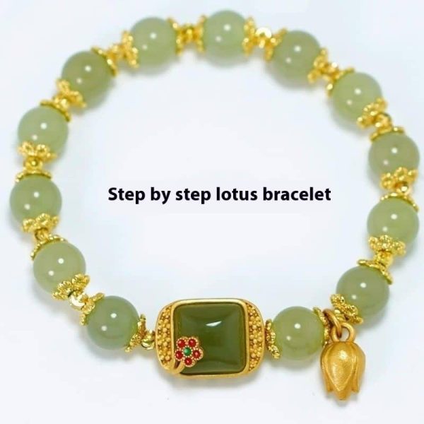 Fashion Cube Sugar Lotus Seedpod Bracelet For Women