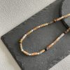 Original Freshwater Pearl Tiger Eye Clavicle Chain Natural Stone Beaded Necklace