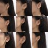 Multi-element Letter Shape Earring Set