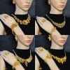 Women's Jewelry Suit Necklace Earring Ring Bracelet Four-piece Set