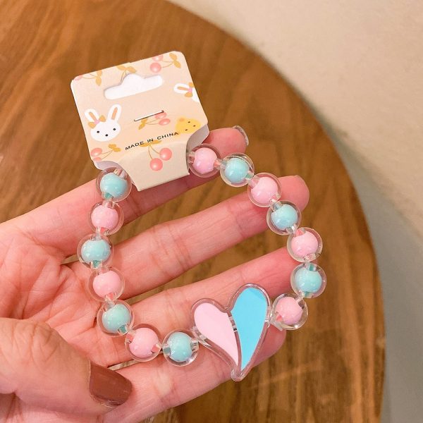 Cartoon Jelly Color Beaded Girl Bracelet