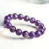 Natural Feather Amethyst Snow Mountain Purple Scattered Beads Bracelet