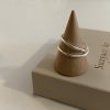 Simple Style No Pigment Drop Open Ring