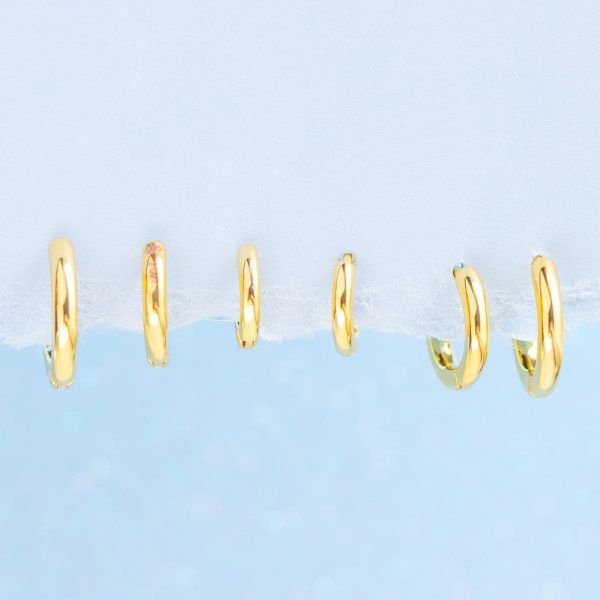Ins Simple Smooth Ear Buckle Set