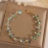 Crystal Woven Bracelet Women's Fashion High-end Simple Round