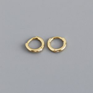 High-quality Circle-shaped S925 Sterling Silver Ear Buckle