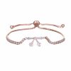 Bow Micro Inlaid Zircon Adjustable Beads Bracelet
