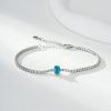 Women's S925 Sterling Silver Diamond Inlaid Zircon Bracelet