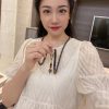 Retro Ethnic Sweater Chain Long Wooden Pendant