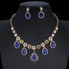 Women's Jewelry Set Bridal Necklace Earrings Wedding Two-piece Banquet Accessories