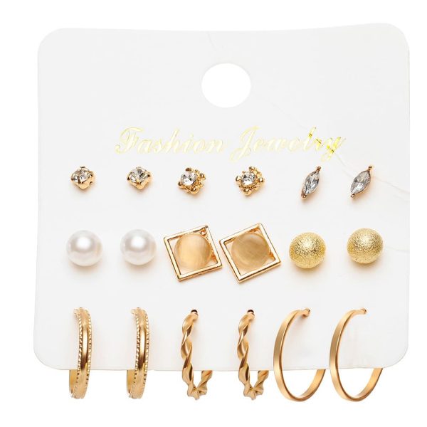 73c04506-cd76-4338-9029-f07424d07763.jpg Temperament Small Circle Earrings Set Creative Cold Wind Pearls