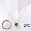 Natural Stone Beaded Necklace Set