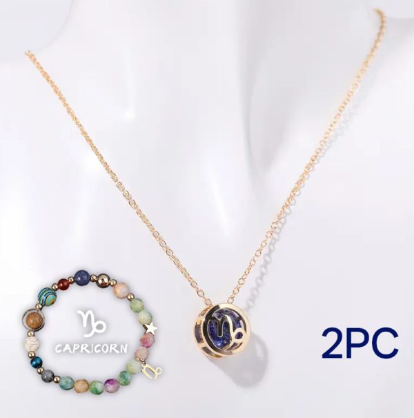 Natural Stone Beaded Necklace Set