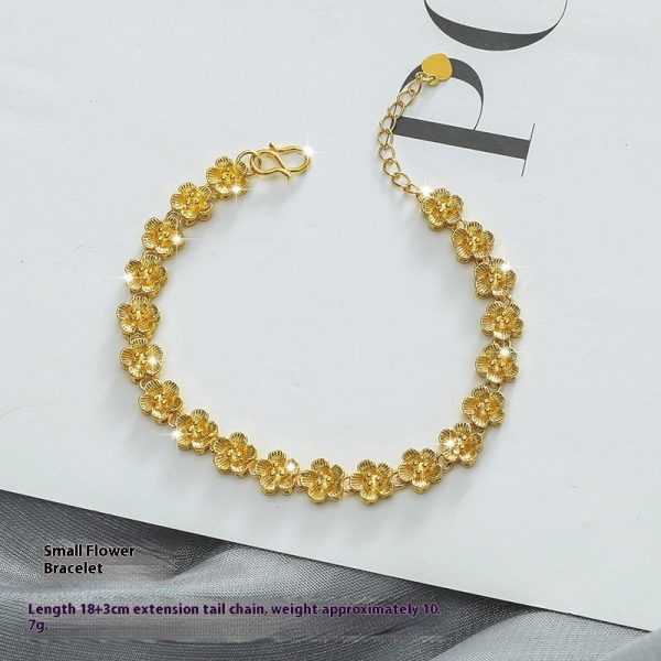 New Fashion Personality Placer Gold Bracelet Women