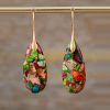 Natural Stone Bohemian Emperor Stone Drop Earrings