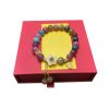 Peach Blossom Natural Color Tourmaline Bracelet For Women