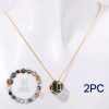 Natural Stone Beaded Necklace Set