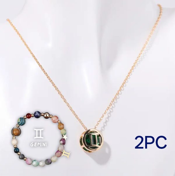 Natural Stone Beaded Necklace Set