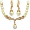 Factory Direct Korean Version, Elegant Angel Wings, Fashionable Pearl Necklace, Earrings, Bridal Suit 9086