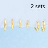 Ins Simple Smooth Ear Buckle Set
