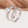 Affordable Luxury Copper Zircon Hollow Ring