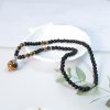 Natural Tigereye Single Bead Necklace Pendant Crystal Accessories