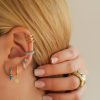 Fashion Round Micro-set Zircon Personality Trend Ear Buckle