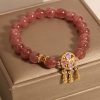 Natural Strawberry Quartz Bracelet Female Special-interest Design
