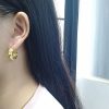 Fashionable All-match Diamond Circle Copper Earrings