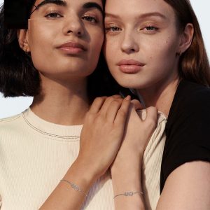 Infinite Symbol Sister Ladybro Two-tone Women's Bracelet