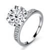 Women's Simple Wedding Diamond Ring Round