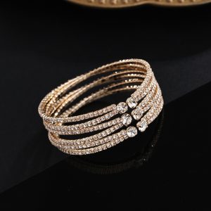 European And American Diamond Handmade Claw Chain Multi-row Bracelet