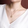 75325ecc-0136-49ea-a349-48cf74f1e463.jpg S925 Sterling Silver Gold Plated Hetian Jade Flower Peace Buckle Set Chain Simple Retro