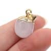 Natural Stone Semi-precious Stone Small Bean Shaped Pendant Handmade Necklace