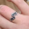 Cross Vintage Distressed Diamond Guardian Ring