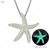 Metal Luminous Starfish Necklace Ocean Elf Beach Party