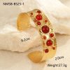 French Retro Titanium Steel Bracelet Colorful Natural Stone
