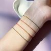 Two-tone Four-strand Braid Dorje Knot Ultra-fine Bracelet