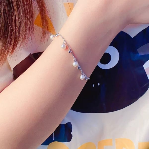 Women's Starry Pearl Tassel Bracelet Bracelet