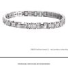 Platinum-plated Diamond Tennis Chain Bracelet For Men