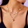 Multi Layer Shell Starfish Necklace Set