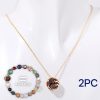 Natural Stone Beaded Necklace Set