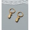 Body Art Side Face Heavy Circle Earrings