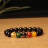 Agate Five Gods Of Wealth Bracelet Crystal Agate Bead Bracelet