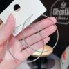 Metal Big Circle Earrings Female Wild Earrings Simple Temperament Ear Jewelry
