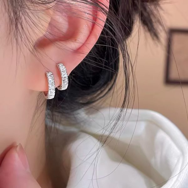 Geometric Circle Ear Clip Women's Simple Bracelet Earrings
