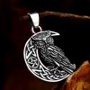 Creative All-match Stainless Steel Moon Owl Pendant