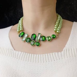 Fashion Personality Tassel Earrings Elegant Necklace